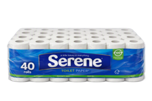 Serene Classic Quilted Toilet Rolls - 40 Pack